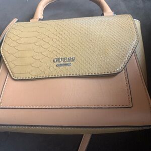 Slightly used light brown Guess handbag